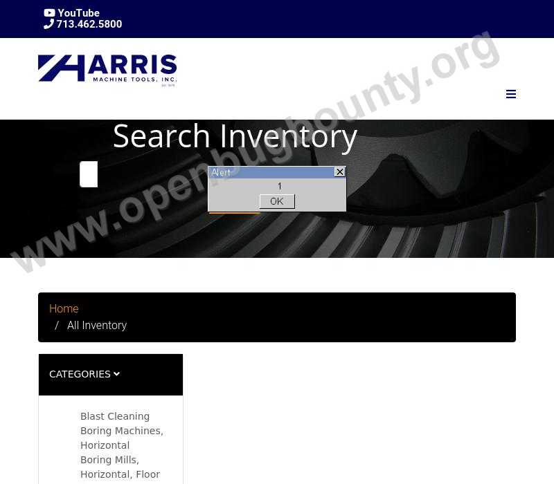 harrismachinetools-inventory.com  vulnerability
