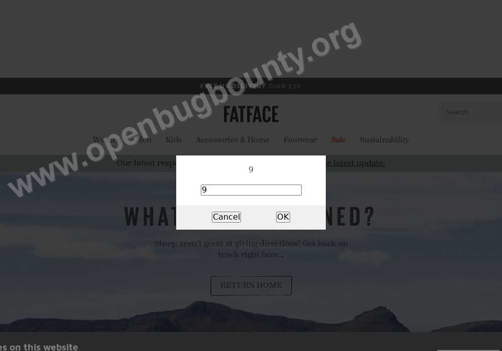 fatface.com  vulnerability