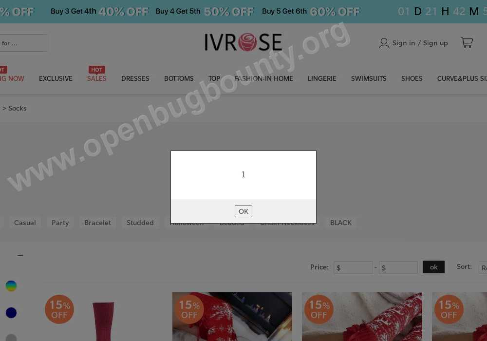 ivrose.com Cross Site Scripting vulnerability OBB-2092592 | Open Bug Bounty