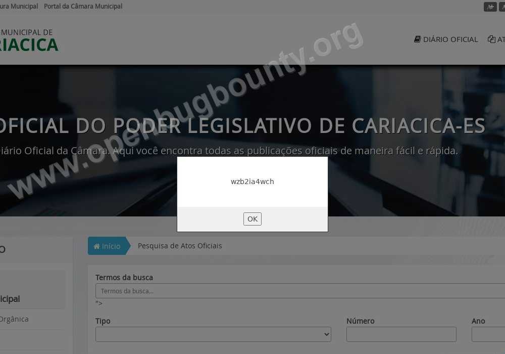 camaracariacica.es.gov.br  vulnerability
