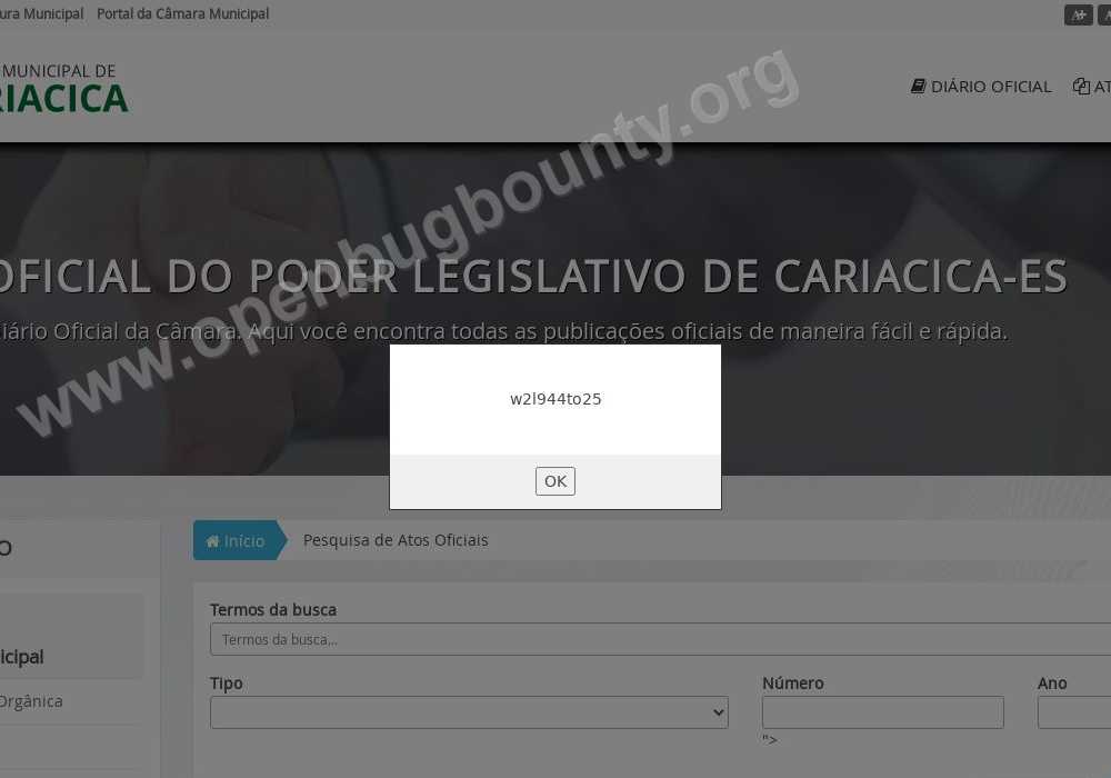 camaracariacica.es.gov.br  vulnerability