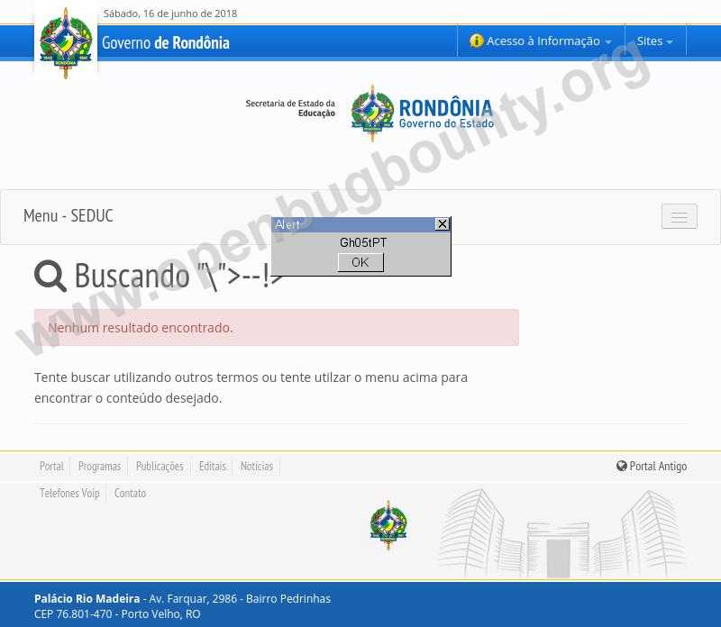 rondonia.ro.gov.br  vulnerability